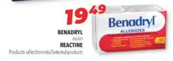 Familiprix Benadryl selected products offer