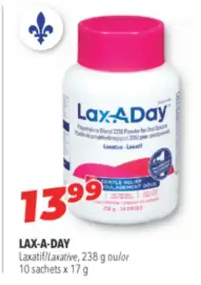 Familiprix Lax-a-day laxative, 238 g or 10 sachets x 17 g offer