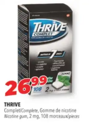 Familiprix Thrive complete, nicotine nicotine gum, 2 mg offer