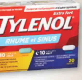 Familiprix Tylenol sinus, cold, cold and sinus or flu, selected products offer