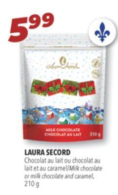 Familiprix Laura secord milk chocolate or milk chocolate and caramel offer