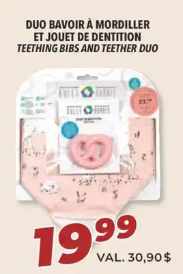 Familiprix Teething bibs and teether duo offer