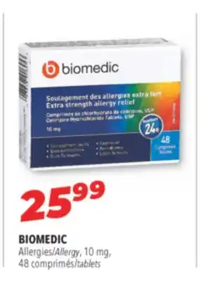 Familiprix Biomedic allergy, 10 mg, 48 comprimés/tablets offer