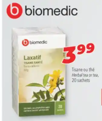 Familiprix Biomedic herbal tea or tea offer