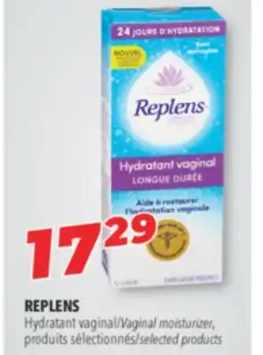 Familiprix Replens vaginal moisturizer selected products offer