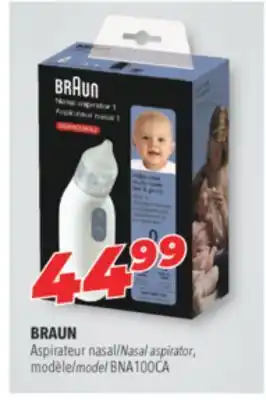 Familiprix Braun nasal aspirator model bna100ca offer