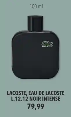 Familiprix Lacoste, eau de lacoste l.12.12 noir intense offer