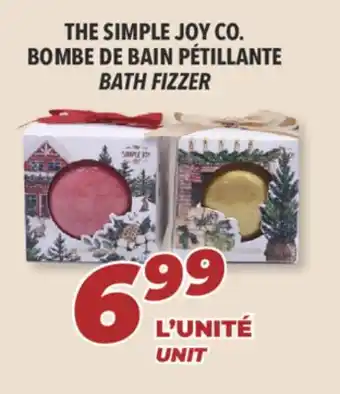 Familiprix The simple joy co. bombe de bain pétillante bath fizzer offer