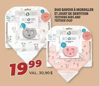 Familiprix Bulle bubble teething bibs and teether duo offer