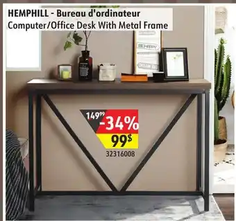 Sushi Shop Office desk with metal frame offer