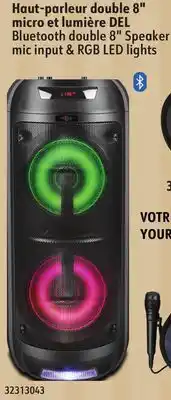 Sushi Shop Bluetooth double 8 speaker mic input & rgb led lights offer