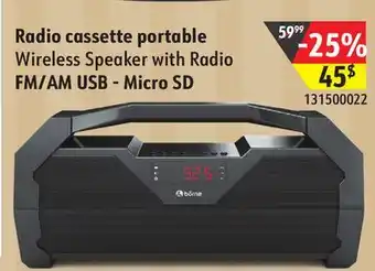 Sushi Shop Borne wireless speaker with radio fm/am usb - micro sd offer