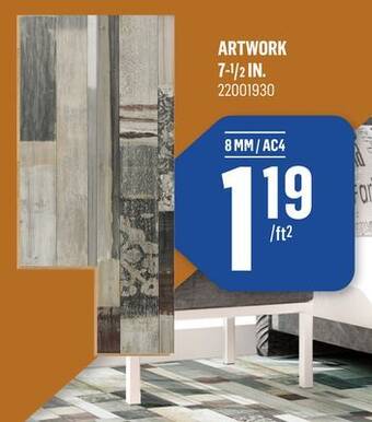 Canac Artwork 7-1/2 in. wood laminate flooring offer