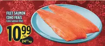 Marché Adonis Filet saumon coho frais offer