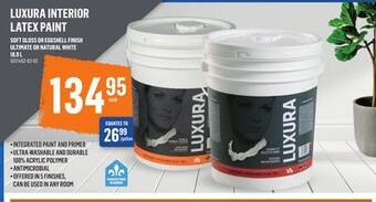 Canac Luxura interior latex paint offer