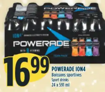 Marché Adonis Powerade ion4 boissons sportives offer