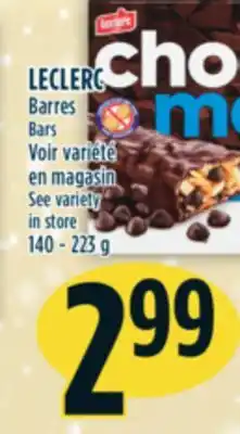 Marché Adonis Leclerc barres offer