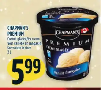 Marché Adonis Chapman's premium crème glacée offer