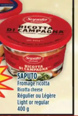 Marché Adonis Saputo fromage ricotta offer