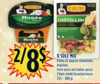 Marché Adonis O sole mio pâtes et sauces italiennes fraîches offer