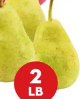 Giant Tiger 2 lb bartlett pears offer