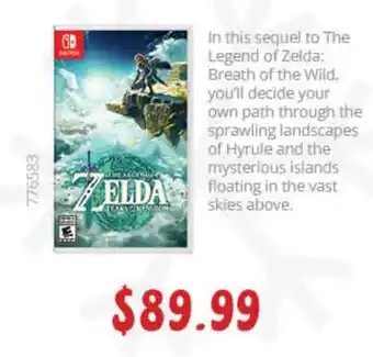 GameStop Nintendo switch the legend of zelda: tears of the kingdom offer