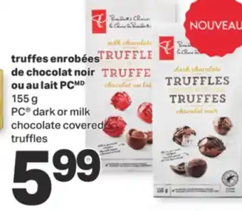 L'Intermarché Truffes enrobées de chocolat noir ou au lait, 155 g offer