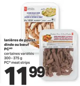 L'Intermarché Lanières de poulet, dinde ou bœuf, 300 - 375 g offer
