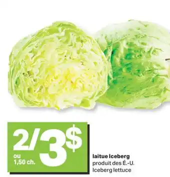L'Intermarché Laitue iceberg offer
