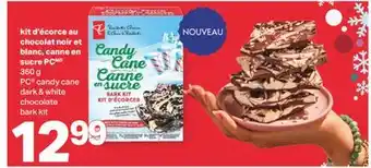 L'Intermarché Kit d'écorce au chocolat noir et blanc, canne en sucre, 360 g offer