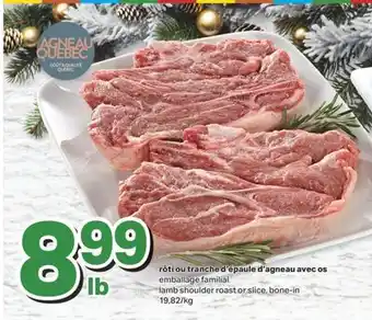 L'Intermarché Rôti ou tranche d'épaule d'agneau avec os, 19,82/kg offer