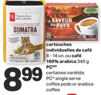 L'Intermarché Cartouches individuelles de café 8 - 14 un. ou café 100% arabica 340 g offer