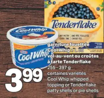 L'Intermarché Garniture fouettée cool whip 1 l ou vol-au-vent ou croûtes à tarte 255 - 397 g offer