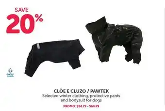 Mondou Clöe e cluzo / pawtek selected winter clothing, protective pants and bodysuit for dogs offer