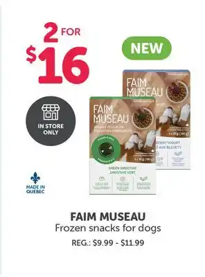 Faim museau frozen snacks for dogs