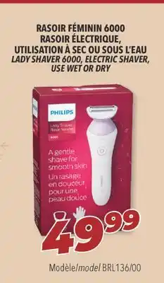 Familiprix Philips lady shaver 6000, electric shaver, use wet or dry offer