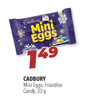 Familiprix Cadbury mini eggs, candy, 33 g offer