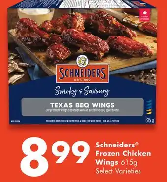 Chalo FreshCo Schneiders frozen chicken wings 615g select varieties offer