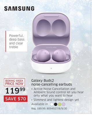 The Source Samsung galaxy buds2 noise-cancelling earbuds offer