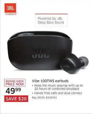 The Source Jbl vibe 100tws earbuds offer