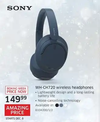 The Source Sony wh-ch720 wireless headphones offer