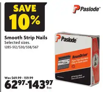 Home Hardware Smooth strip nails offer