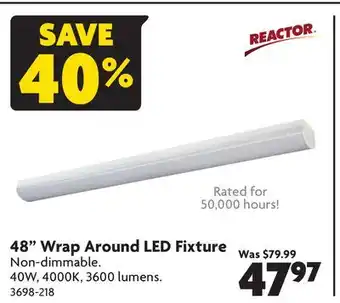 Home Hardware 48 wrap around led fixture offer