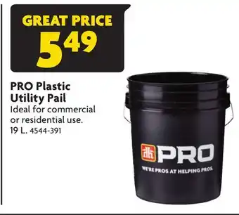 Home Hardware Plastic utility pail offer