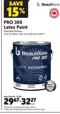 Home Hardware Pro 300 latex paint offer