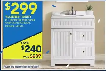 RONA Style selections ellenbee vanity offer