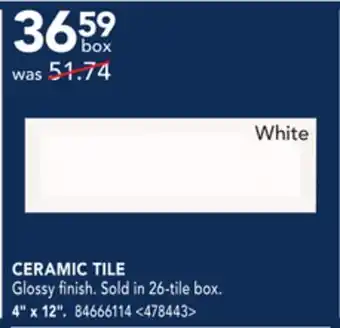 RONA Ceramic tile offer