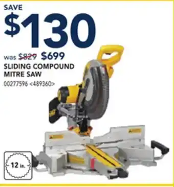 RONA Dewalt sliding compound mitre saw offer