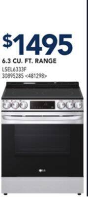 RONA 6.3 cu. ft. range offer