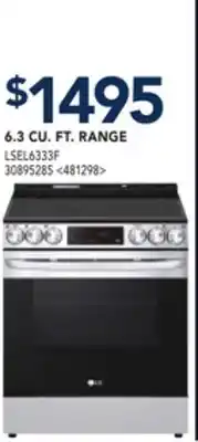 RONA 6.3 cu. ft. range offer